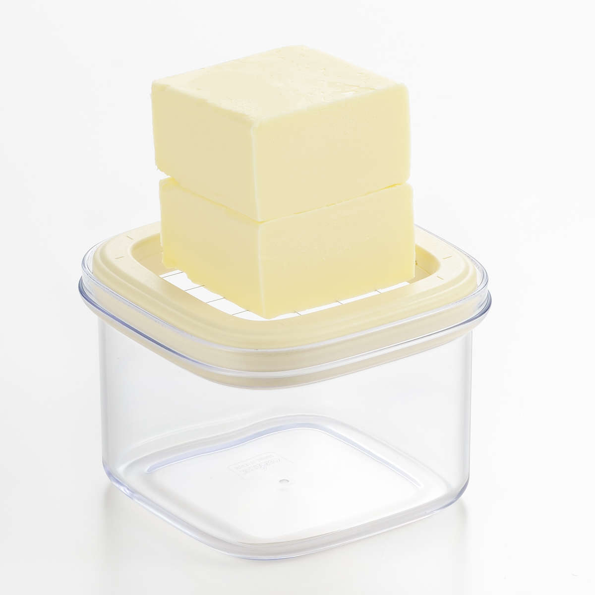 バターケース ホームベーカリー倶楽部 すぐ切れる バターカッター ケース付 ( 保存容器 日本製 カット バター入れ バター保存 プラスチック 蓋 200g バター容器 カッター ワイヤーカッター スケッパー お菓子作り ケース 冷蔵庫 )