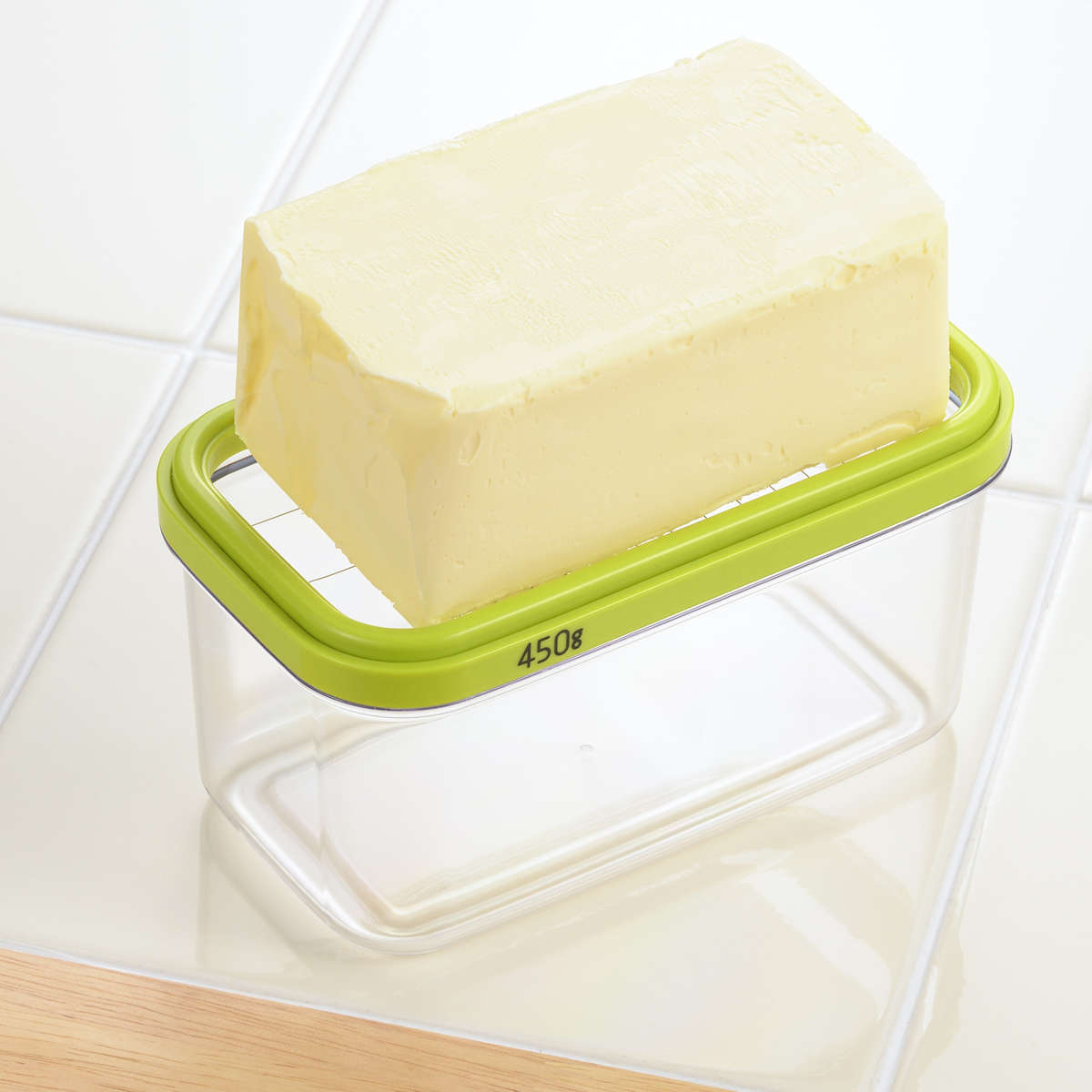 バターケース ホームベーカリー倶楽部 保存ができる バターカッター 200g用 450g用 ( 保存容器 日本製 カット バター入れ バター保存 プラスチック バター容器 蓋 カッター ワイヤーカッター お菓子作り ケース 冷蔵庫 )