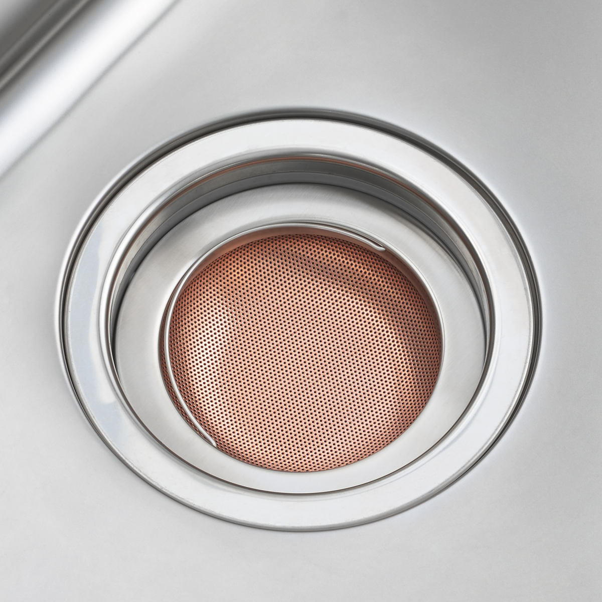 ゴミかご 銅 パンチング 排水口 ゴミ受け 浅型 抗菌 日本製 ( 目皿 生ごみフィルター ゴミキャッチャー 銅製 シンク 排水かご ごみ受け ゴミカゴ ごみかご 排水口用 生ごみ 純銅製 14.5cm キッチン )