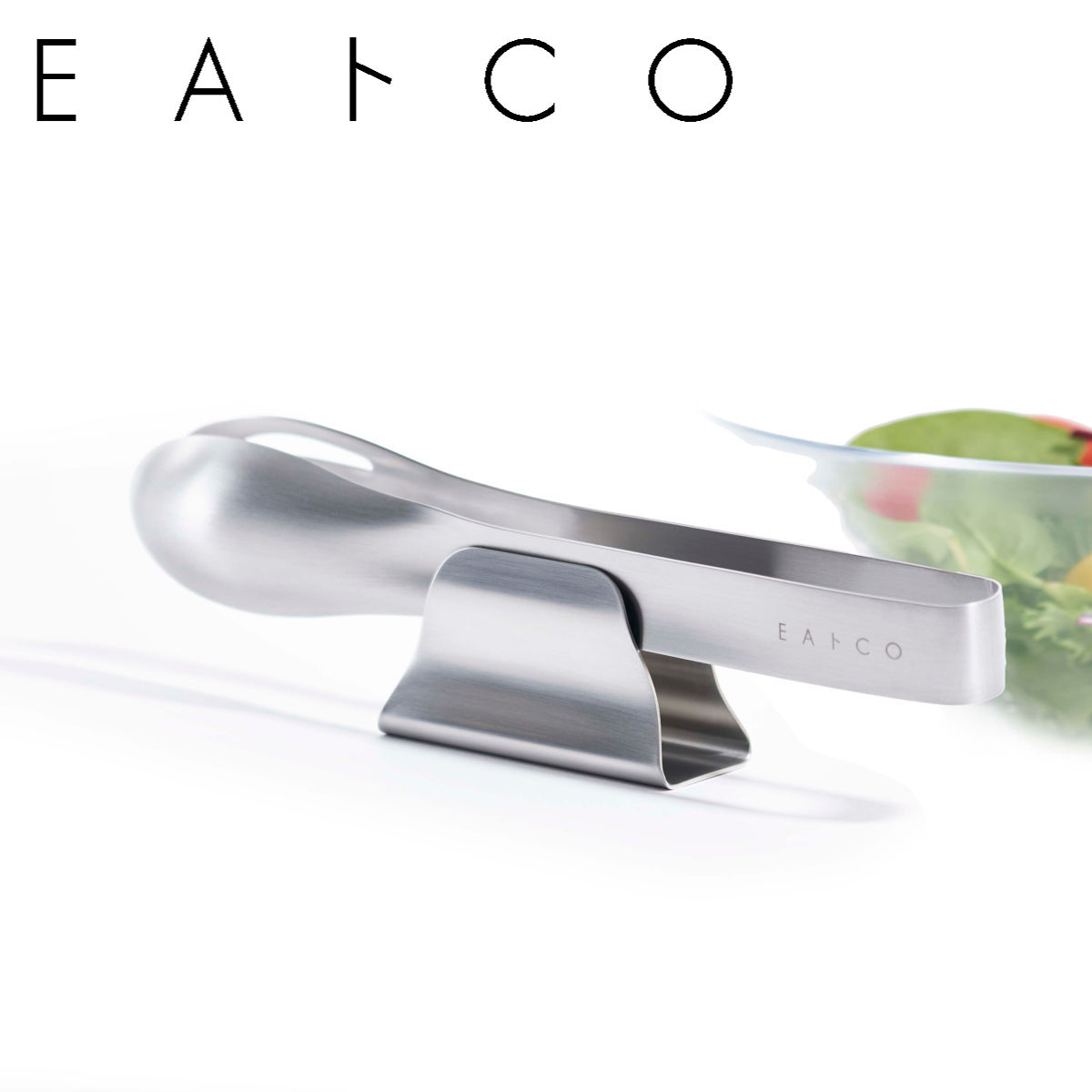 トング置き EAトCO Tomelu トングホルダー ( イイトコ トング ホルダー トングレスト トングスタンド 置き ステンレス 日本製 ツールスタンド 卓上 浮かせる 開かない 調理 便利 汚れない ステンレス製 キッチンツール )