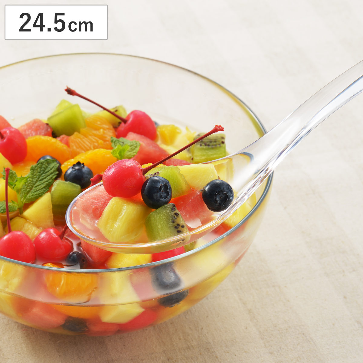 れんげ 美味彩菜 すくいやすいクリアなレンゲ 大 （ 24.5cm 樹脂 蓮華 レンゲ スプーン カトラリー 日本製 シンプル おしゃれ ）
