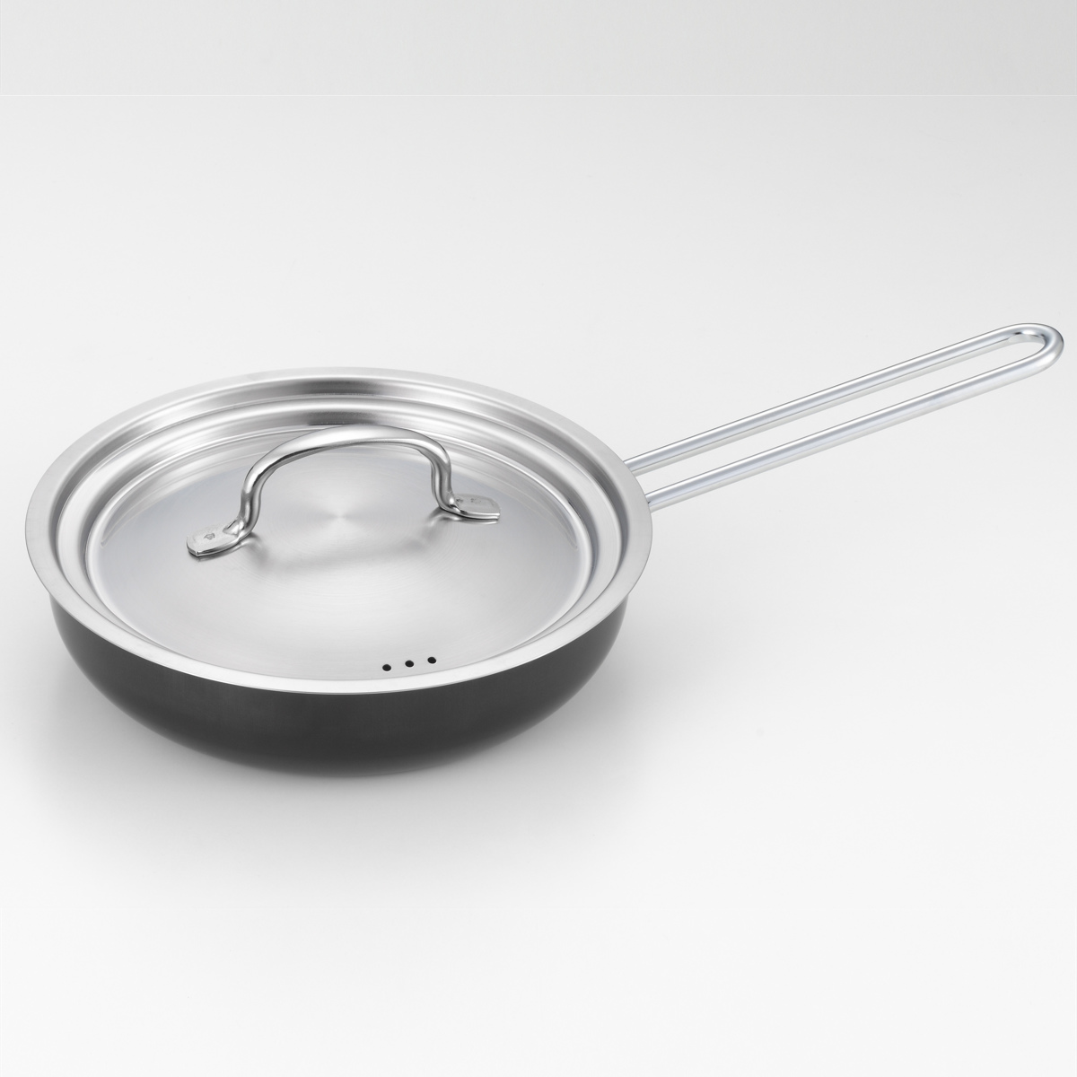 フライパン&いため鍋 鍋蓋 3点セット 18cm 20cm IH対応 シースタイル 鉄製 日本製 ( ガス火対応 炒め鍋 片手鍋 鉄鍋 鉄製フライパン 鉄のフライパン 蓋 フタ フライパン蓋18センチ コンパクト フライパン 20センチ 天ぷら鍋 )