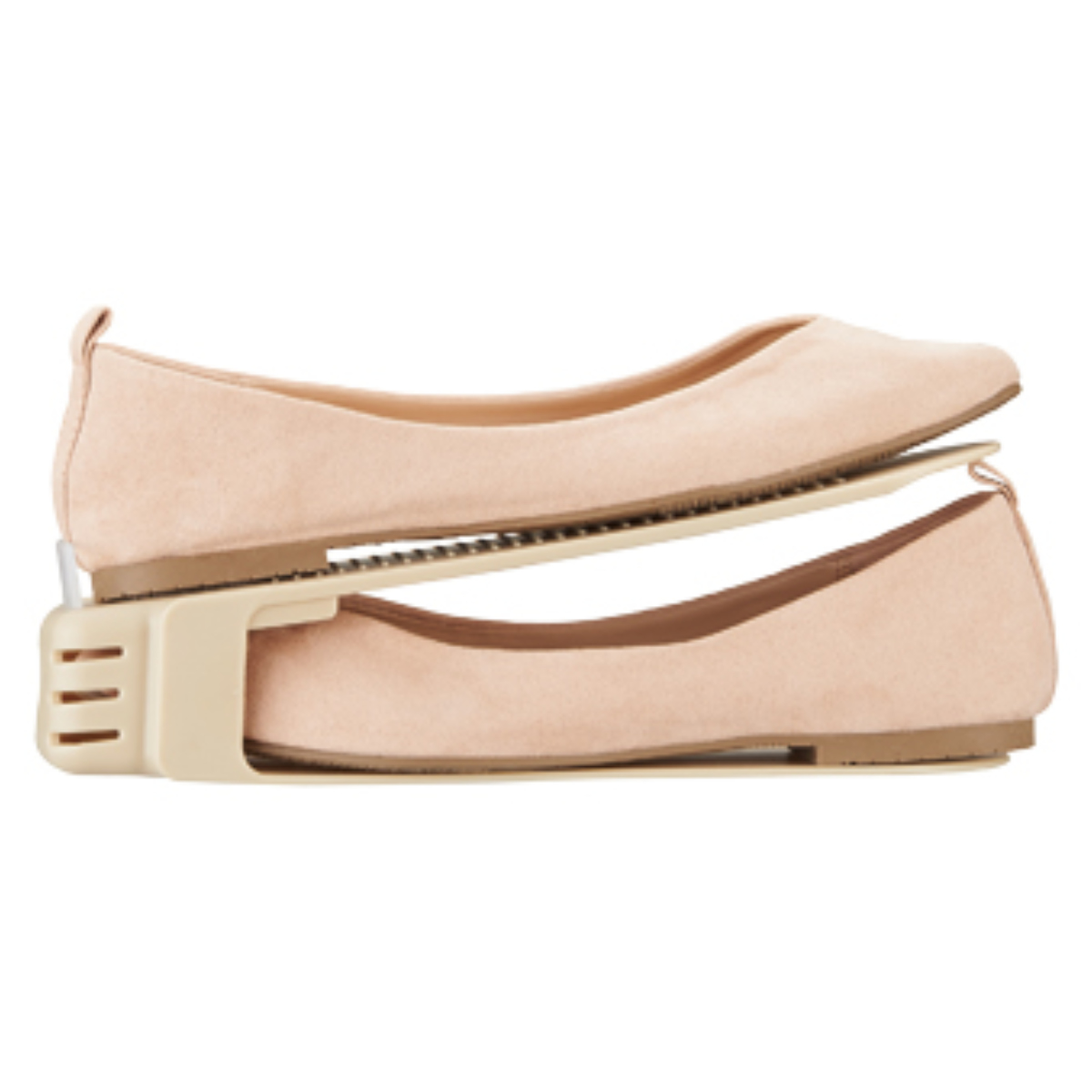 靴 収納 6個入り くつホルダー ローファータイプ スリム ( 靴ホルダー 幅8cm スリムタイプ ローヒール 靴収納 シューズ くつ ホルダー 省スペース 互い違い 靴箱 シューズホルダー すべり止め クツ ケース ラック レディース 6個 )