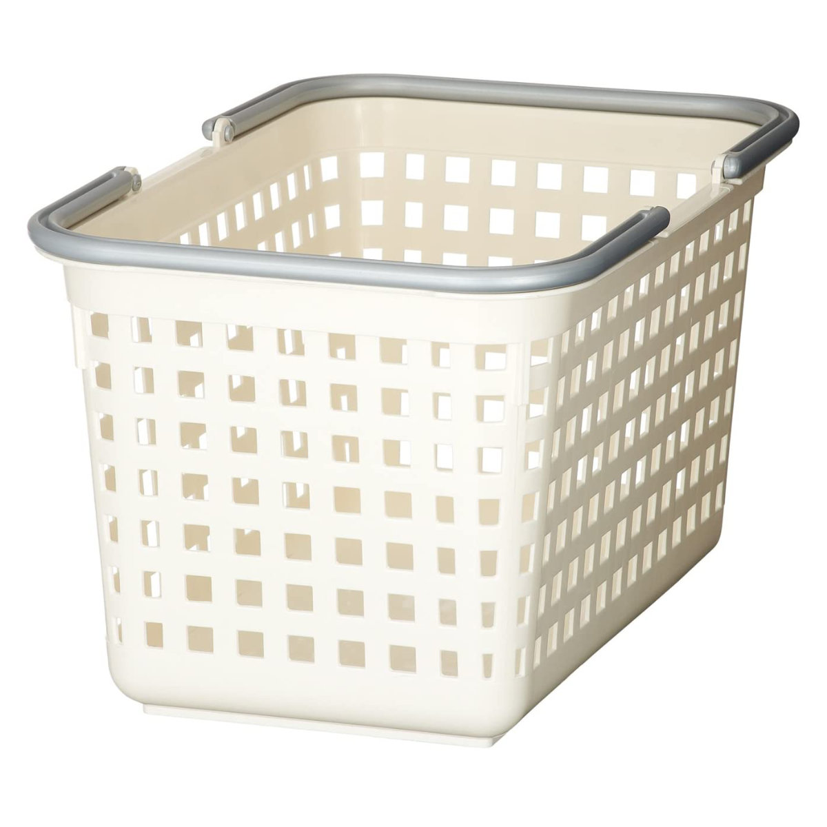 ランドリーバスケット スカンジナビア SCB-3 バスケット S ( 洗濯かご 脱衣かご ランドリーボックス ミニバスケット 洗濯 ランドリーラック 洗濯物入れ 洗濯カゴ 脱衣カゴ 脱衣籠 収納バスケット 持ち手付き 角型 日本製 ) 【クリア】 クリア