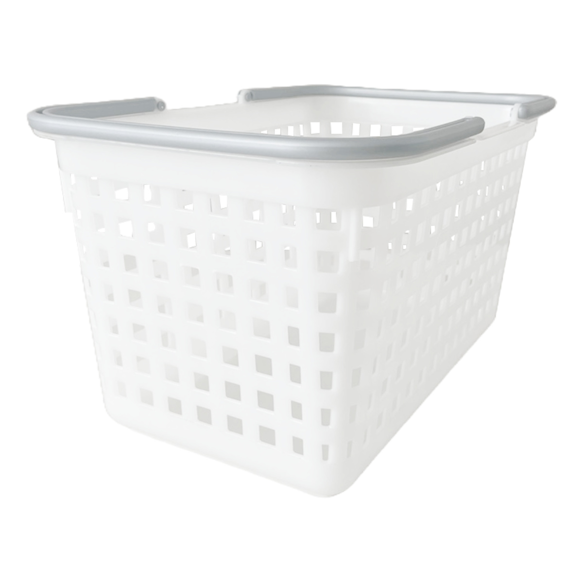 ランドリーバスケット スカンジナビア SCB-3 バスケット S ( 洗濯かご 脱衣かご ランドリーボックス ミニバスケット 洗濯 ランドリーラック 洗濯物入れ 洗濯カゴ 脱衣カゴ 脱衣籠 収納バスケット 持ち手付き 角型 日本製 ) 【クリア】 クリア