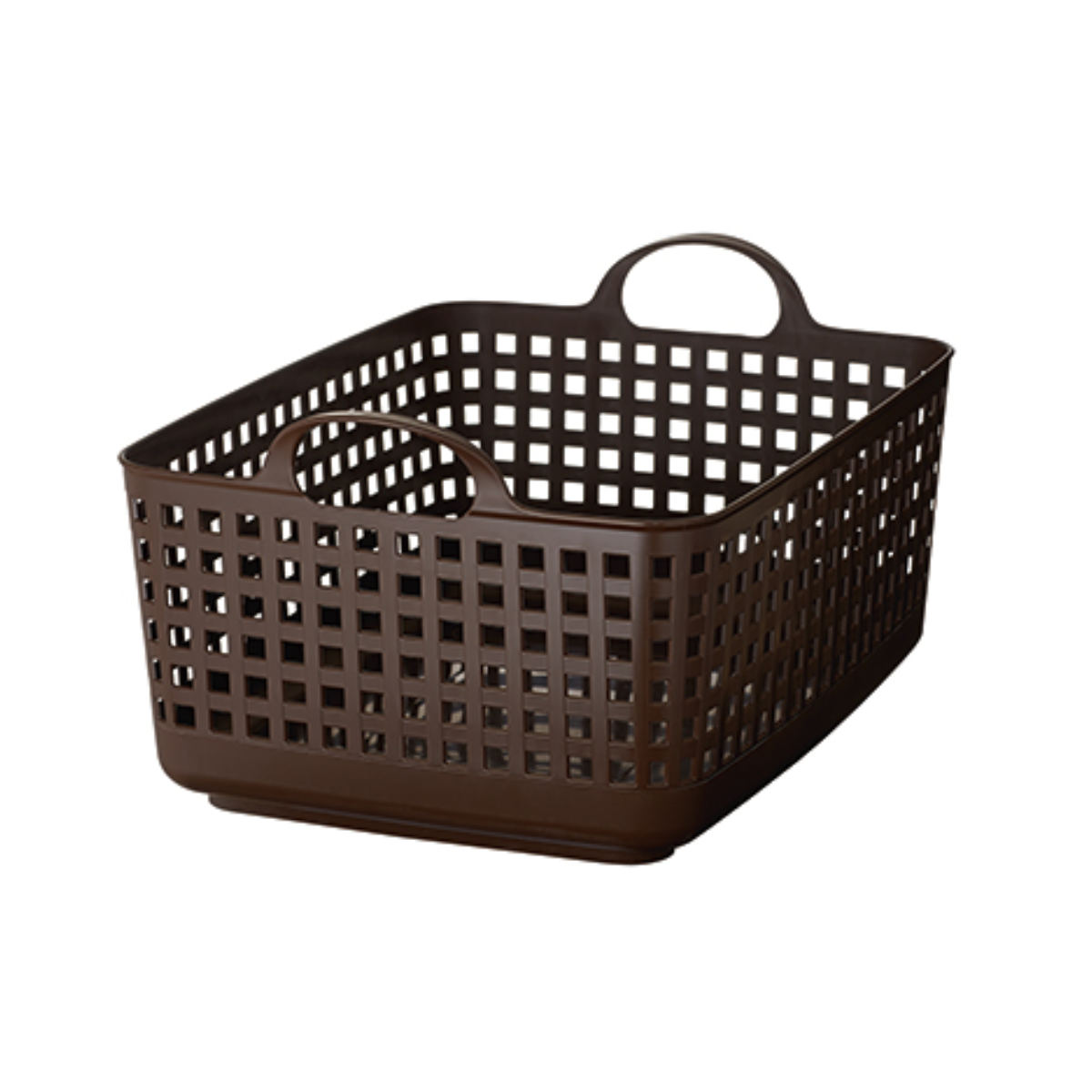 ランドリーバスケット スカンジナビア バスバスケット SCB-7 ( 洗濯かご 脱衣かご ランドリーボックス ミニバスケット 洗濯 スタッキング ランドリーラック 洗濯物入れ 洗濯カゴ 脱衣カゴ 収納 持ち手付き 角型 浅型 日本製 ) 【クリア】 クリア