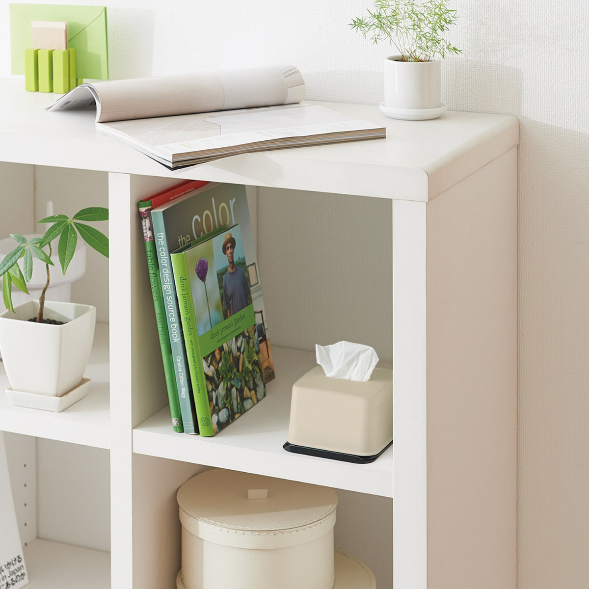 ティッシュケース 再生材 ハーフティッシュボックス スマホスタンド ( ティッシュ ハーフ ハーフサイズ スマホ スタンド 便利 収納 節約 コンパクト リビング キッチン 洗面所 再生プラスチック エコ インテリア 卓上 ) 【グレー】 グレー