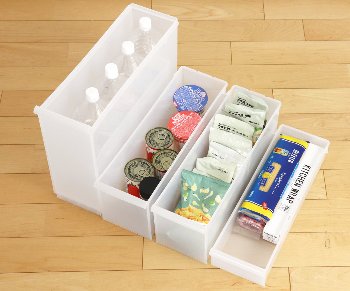 キッチンストッカー スリムストレージ トールストッカー 幅17cm 4段 TS-121 ( ストッカー スリム 収納ストッカー キッチン収納 隙間収納 17cm スリムストッカー すきま すき間 キッチン 収納 スリムキッチンラック 四段 )