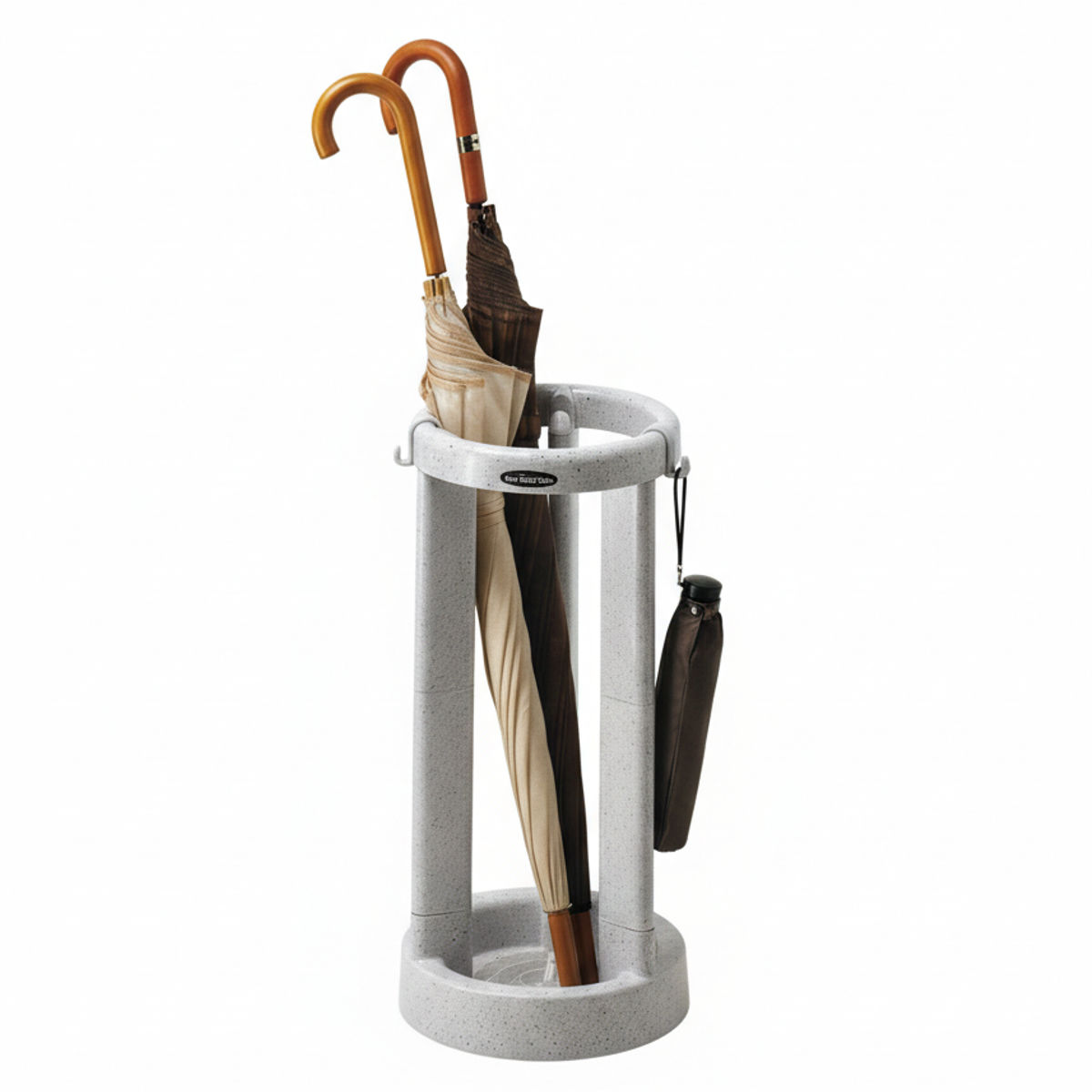 傘立て 丸型 レインスタンド ステラ （ 傘たて 傘 収納 玄関収納 折りたたみ傘 引っ掛け フック付き コンパクト スリム インテリア 日本製 土間収納 シューズクローク シンプル スッキリ ）