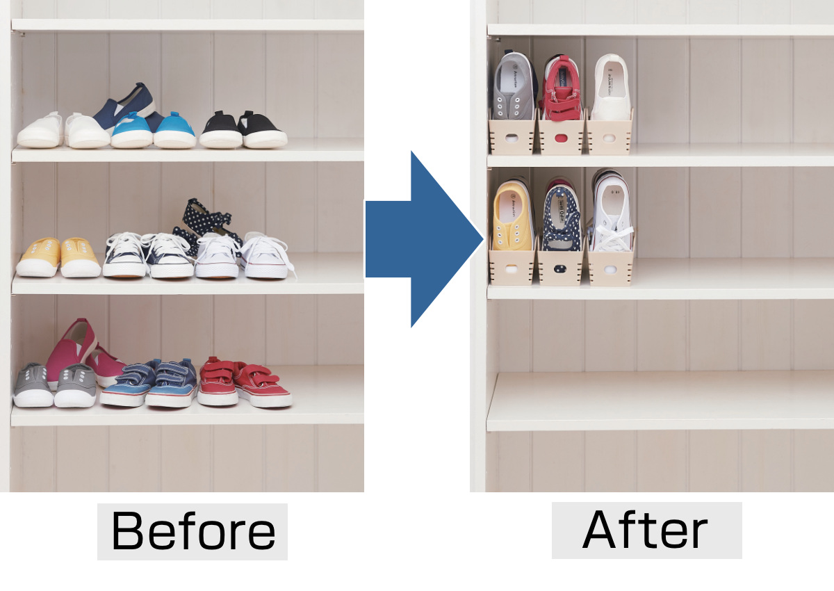 くつホルダー 12個入り ちびホルダー 子供用 ( 靴箱 下駄箱 くつ クツ 靴 シューズラック シューズキーパー 収納 整理 くつホルダーちびホルダー 靴ホルダー 12個 子供用シューズ 子ども用 子ども用靴 ベビーシューズ )