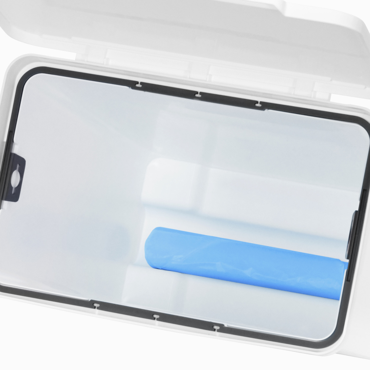 ゴミ箱 52L 屋外でも使えるダストボックス ワイド ライクイット ( ごみ箱 ゴミ袋対応可 ダストボックス ふた付き 分別 横開き ふた like-it ハンドル付き 薄型 奥行スリム DIY ふたを開けたまま固定 2分別 3分別 シンプル ) 【ホワイト】 ホワイト