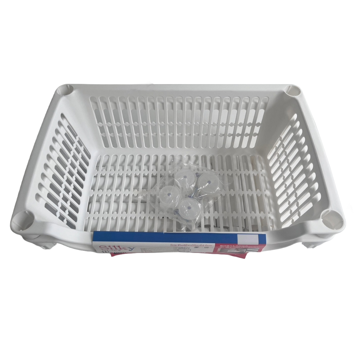 ランドリーバスケット 2段 シルキーワゴン ( ランドリーワゴン スリム ランドリー バスケット キャスター付き 収納 日本製 洗濯カゴ 脱衣カゴ ランドリー収納 組立て簡単 キャスター 隙間収納 ホワイト )