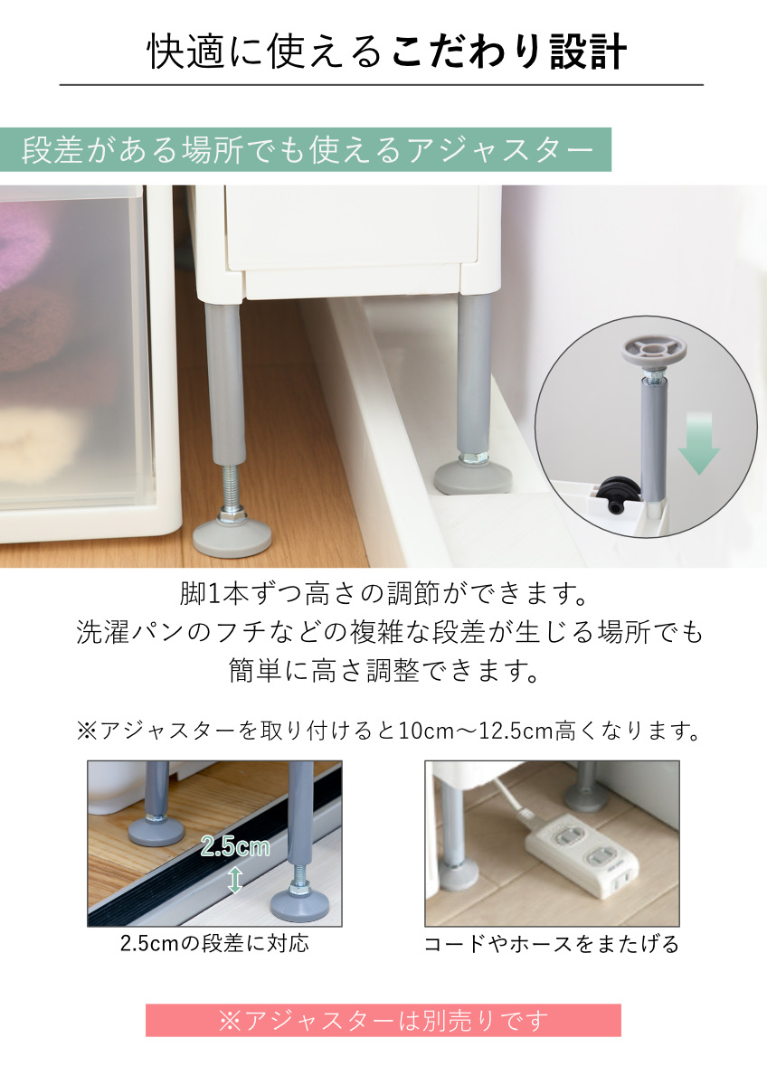 ストッカー ユニット 浅型 170S スリムストレージ用 高さ9.5cm 幅17cm ( キッチン収納 隙間収納 スリム ラック サニタリー プラスチック製 シンク横収納 すき間収納 洗面所 脱衣所 キッチン 収納 パーツ カスタマイズ )