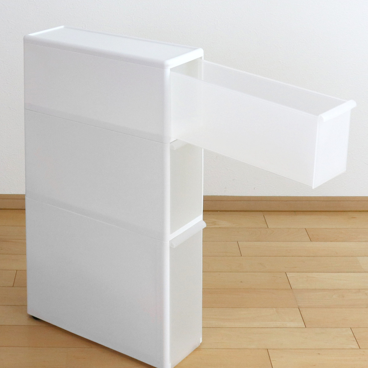 ストッカー ユニット ミドル 170DM スリムストレージ用 高さ28.5cm 幅17cm ( キッチン収納 隙間収納 スリム ラック サニタリー プラスチック製 シンク横収納 すき間収納 洗面所 脱衣所 キッチン 収納 パーツ カスタマイズ )