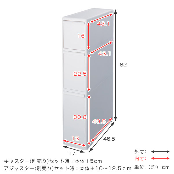 dショッピング |キッチン収納 スリムストレージ トールストッカー TS-111L 収納ストッカー 17cm （ キッチンストッカー 隙間収納  スリムキッチンラック スリムストッカー シンク横 プラスチック ） 【 グレー 】 | カテゴリ：キッチン収納・食品棚の販売できる商品 ...