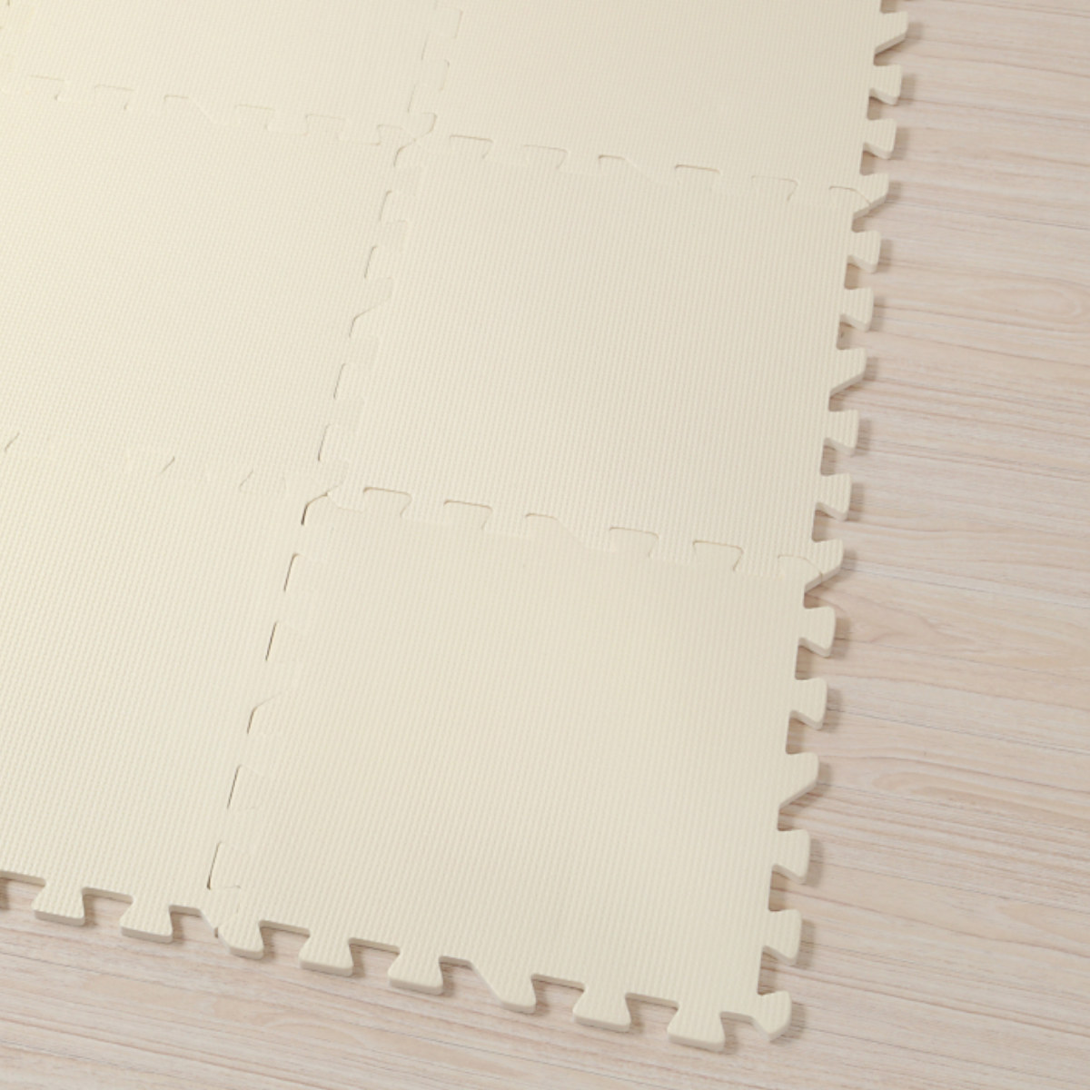 ジョイントマット 9枚入 0.5畳分 防音タイプ 30×30cm ( マット フロアマット 防音マット ジョイント パズルマット 防音 洗える 消臭 滑り止め 子ども お年寄り 高齢 9枚 30cm ) 【ベージュ】 ベージュ