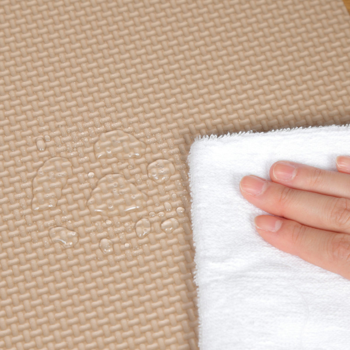 ジョイントマット 9枚入 0.5畳分 防音タイプ 30×30cm ( マット フロアマット 防音マット ジョイント パズルマット 防音 洗える 消臭 滑り止め 子ども お年寄り 高齢 9枚 30cm ) 【ベージュ】 ベージュ