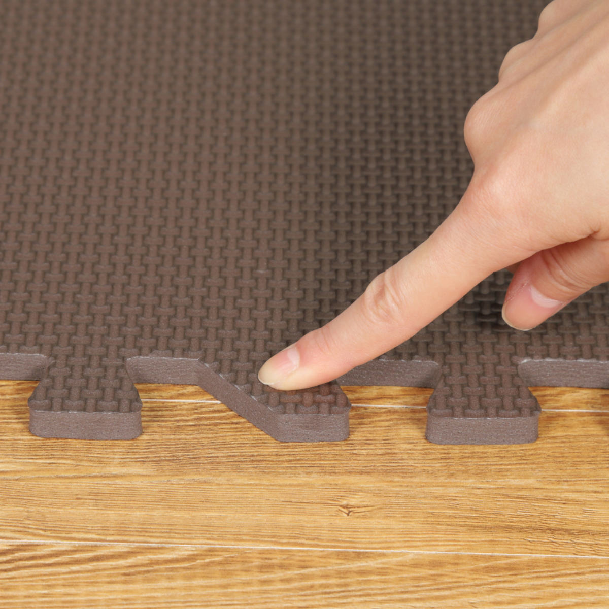 ジョイントマット 9枚入 0.5畳分 防音タイプ 30×30cm ( マット フロアマット 防音マット ジョイント パズルマット 防音 洗える 消臭 滑り止め 子ども お年寄り 高齢 9枚 30cm ) 【ベージュ】 ベージュ