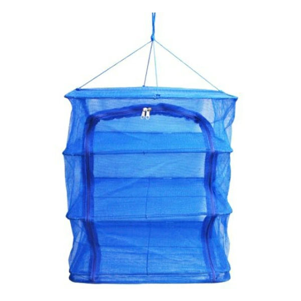 干しかご 万能干しカゴ 折りたたみ 干物 ( 乾燥 梅干し 干し野菜 一夜干し コンパクト ネット キャンプ アウトドア BBQ 3段 ファスナー付き グランピング )