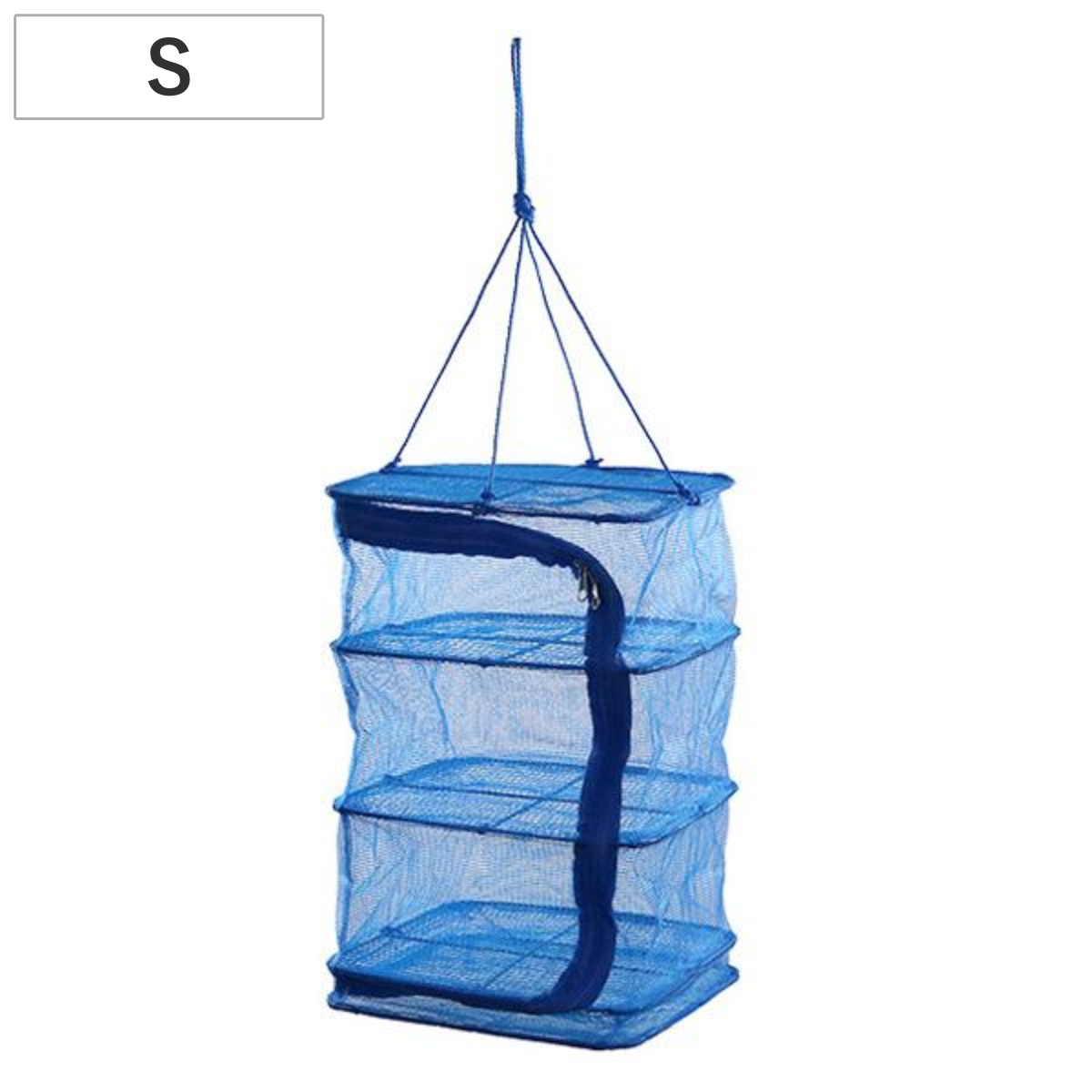 万能干しかご 3段 S 25x25x45cm ( ほしかご 干しかご 乾物ネット 干し網 一夜干し 干物 野菜干し ドライフルーツ 防虫 天日干し 虫除けネット 虫よけネット 折り畳み )