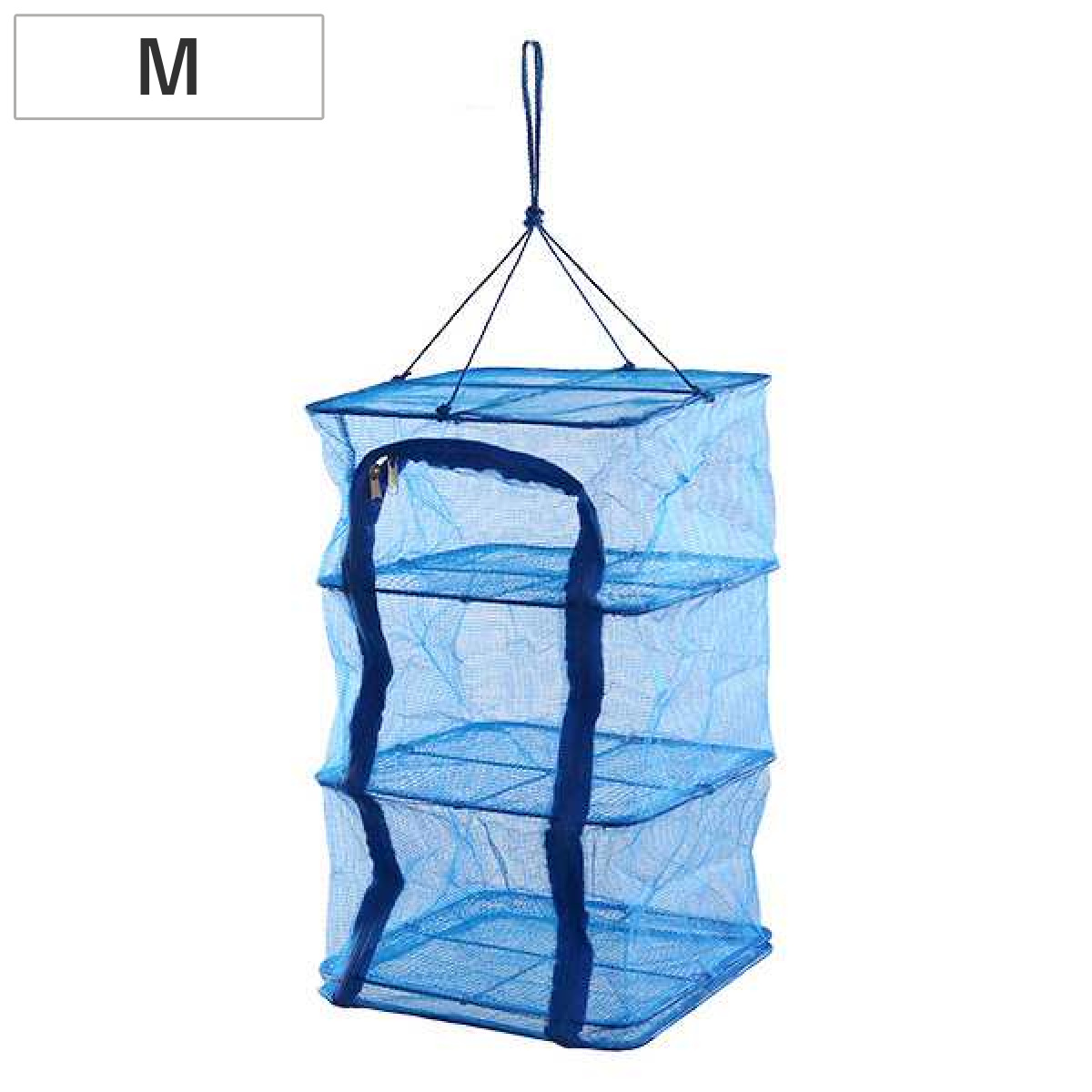 万能干しかご 3段 M 30x30x55cm ( ほしかご 干しかご 乾物ネット 干し網 一夜干し 干物 野菜干し ドライフルーツ 防虫 天日干し 虫除けネット 虫よけネット 折り畳み )