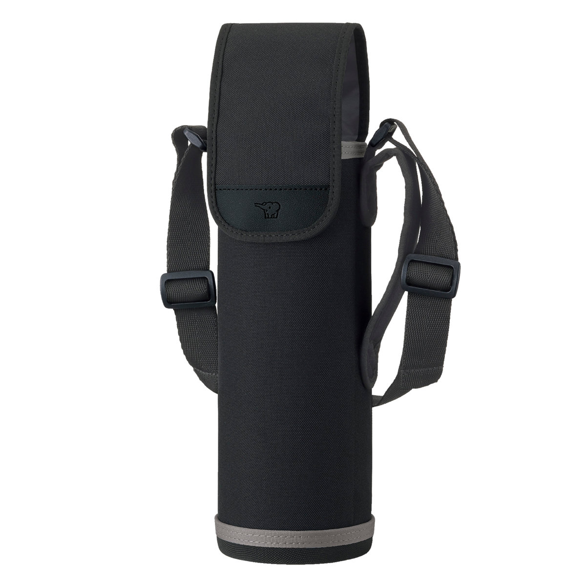 象印 ステンレスボトルカバー 直径8×高さ29cm専用 ( ZOJIRUSHI ボトルケース ボトルホルダー ボトルポーチ 水筒カバー ボトルバッグ ボトル 水筒 タンブラー カバー ホルダー ポーチ 収納 水筒ホルダー ショルダーベルト付き ) 【ブラック】 ブラック