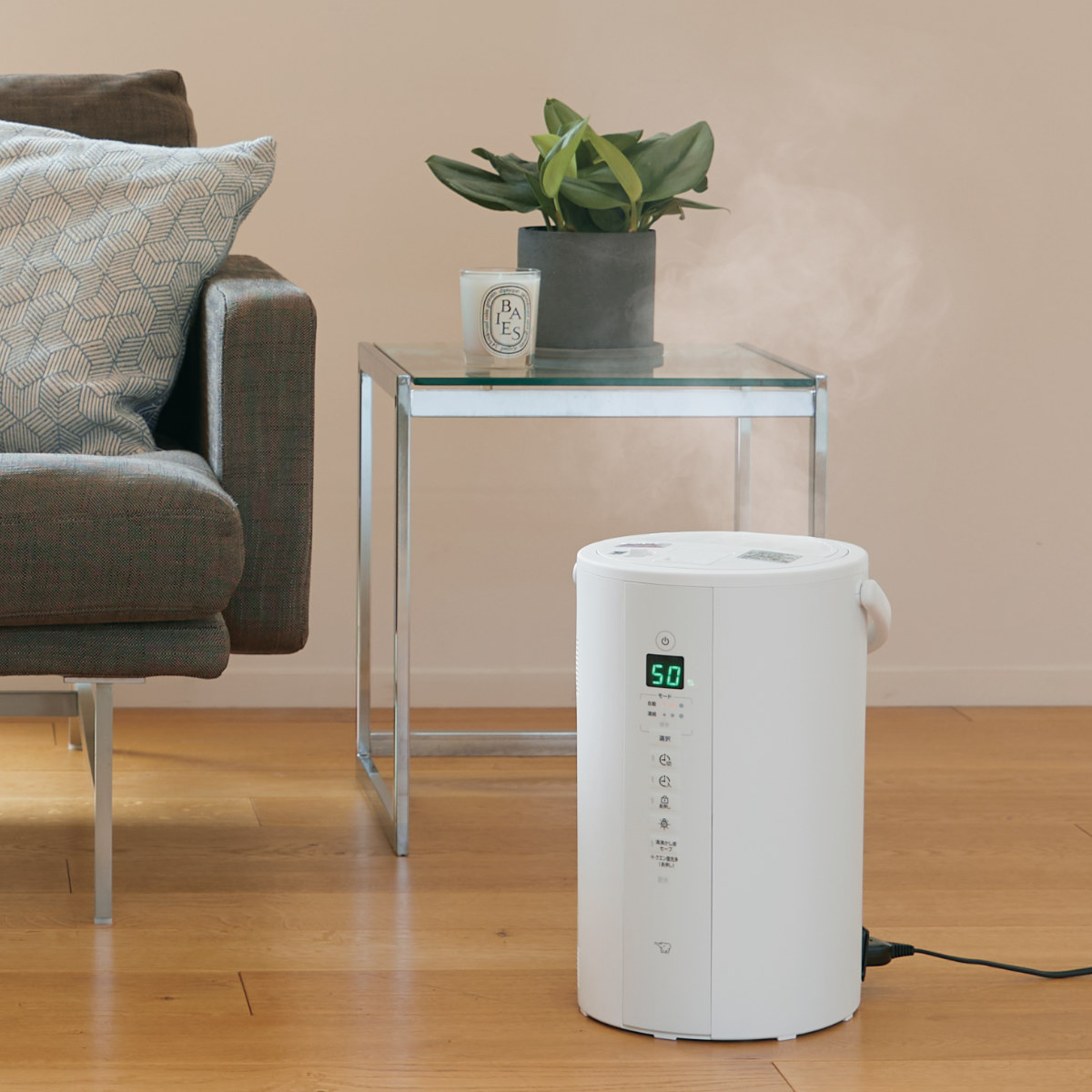 dショッピング |象印 加湿器 スチーム式 4L 弱モード搭載 広口容器