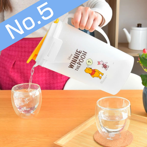 ピッチャー 冷水筒 2L くまのプーさん 耐熱 ワンプッシュ 麦茶ポット