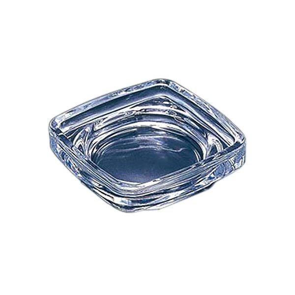 灰皿 卓上 ガラス製 角型 室内 シンプル 吸い殻入れ （ 卓上灰皿