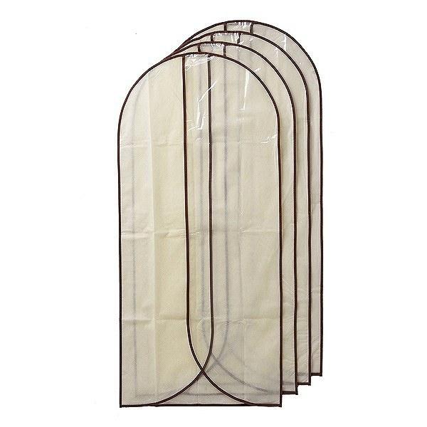 衣類カバー 衣類のホコリよけカバー L 4枚組 （ 洋服カバー ジャケット