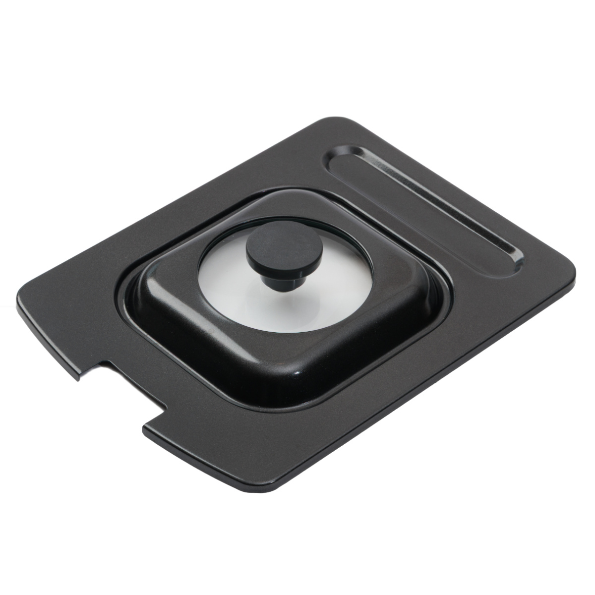 卵焼き器用蓋 13×17cm~ 15.5×19cm用 玉子焼きカバー ガラス窓 ( 卵焼き器 ふた 蓋 フライパンカバー エッグパン専用 卵焼き器用 玉子焼き器用 エッグパン用 角型 長方形 フライパン蓋 フタ キッチン用品 )