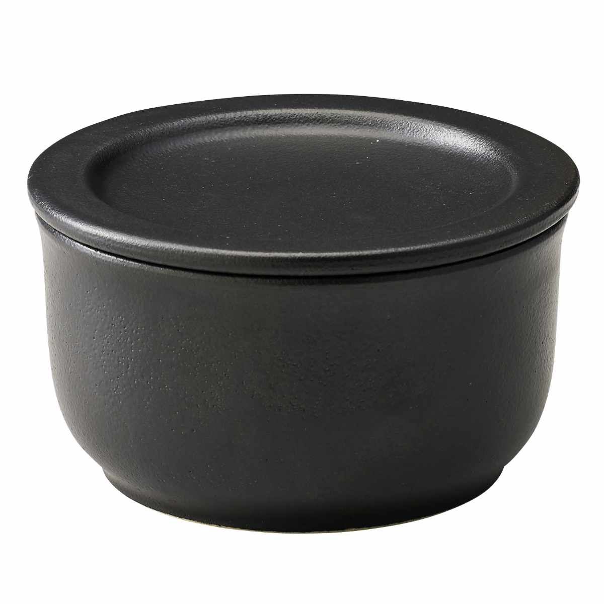 おひつ フタ付き 一膳用 12cm 陶器 美濃焼 ( 食洗機対応 電子レンジ対応 オーブン対応 お櫃 飯櫃 飯びつ 耐熱容器 ふた付き 一膳 ご飯 ごはん お茶碗 おちゃわん 日本製 おしゃれ ) 【ブラック】 ブラック