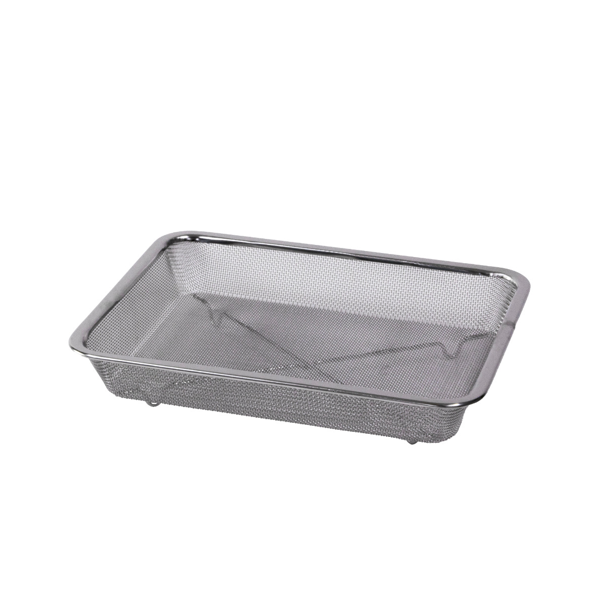 工房アイザワ ザル 角ザル 足付 18枚取 ( キッチン ざる 角ざる 足付き 料理 調理 水切り 18-8ステンレス 湯切り 下ごしらえ ステンレスザル 角型ザル 長方形 使いやすい 丈夫 アイザワ )