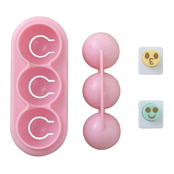 おにぎり型 お弁当グッズ 海苔パンチ 手まりこむすびmini×2 ( おむすび型 オニギリ型 まんまるおにぎり 押し型 デコ弁 手まり寿司 海苔型 ひと口サイズ ひとくちサイズ 丸い 型 ミニ )