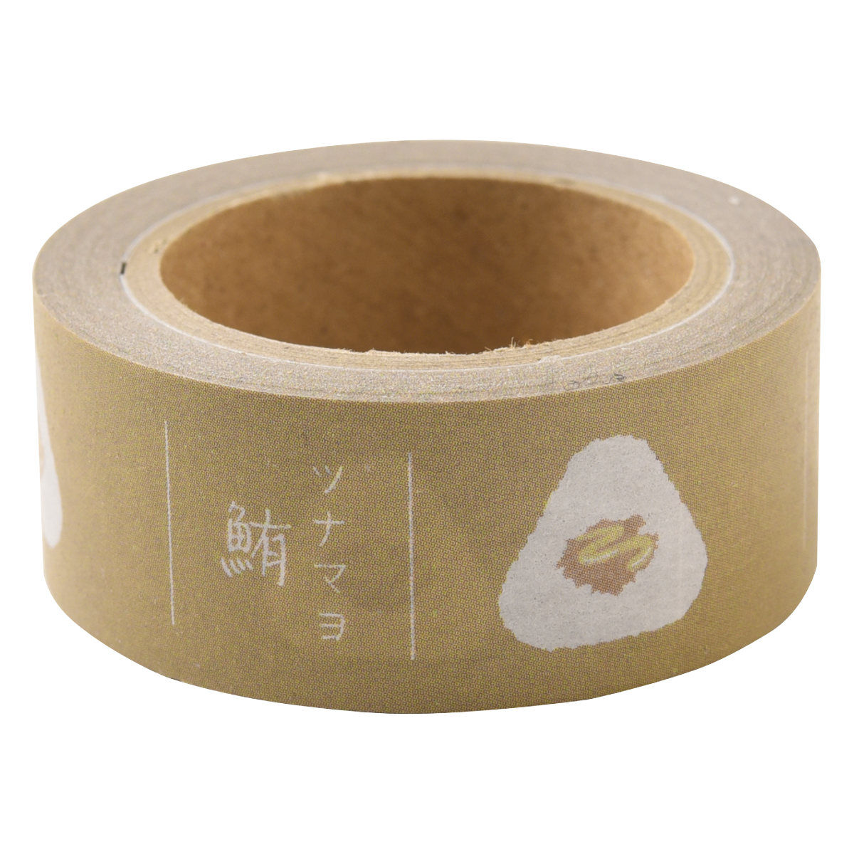 おにぎりに貼るマスキングテープ ( マスキングテープ 書ける 書き込める ペン 鉛筆 貼ってはがせる シール おにぎり お弁当 かわいい 手帳 デコレーション アレンジ おしゃれ 文房具 リメイク 手帳デコ ) 【ツナマヨ】 ツナマヨ