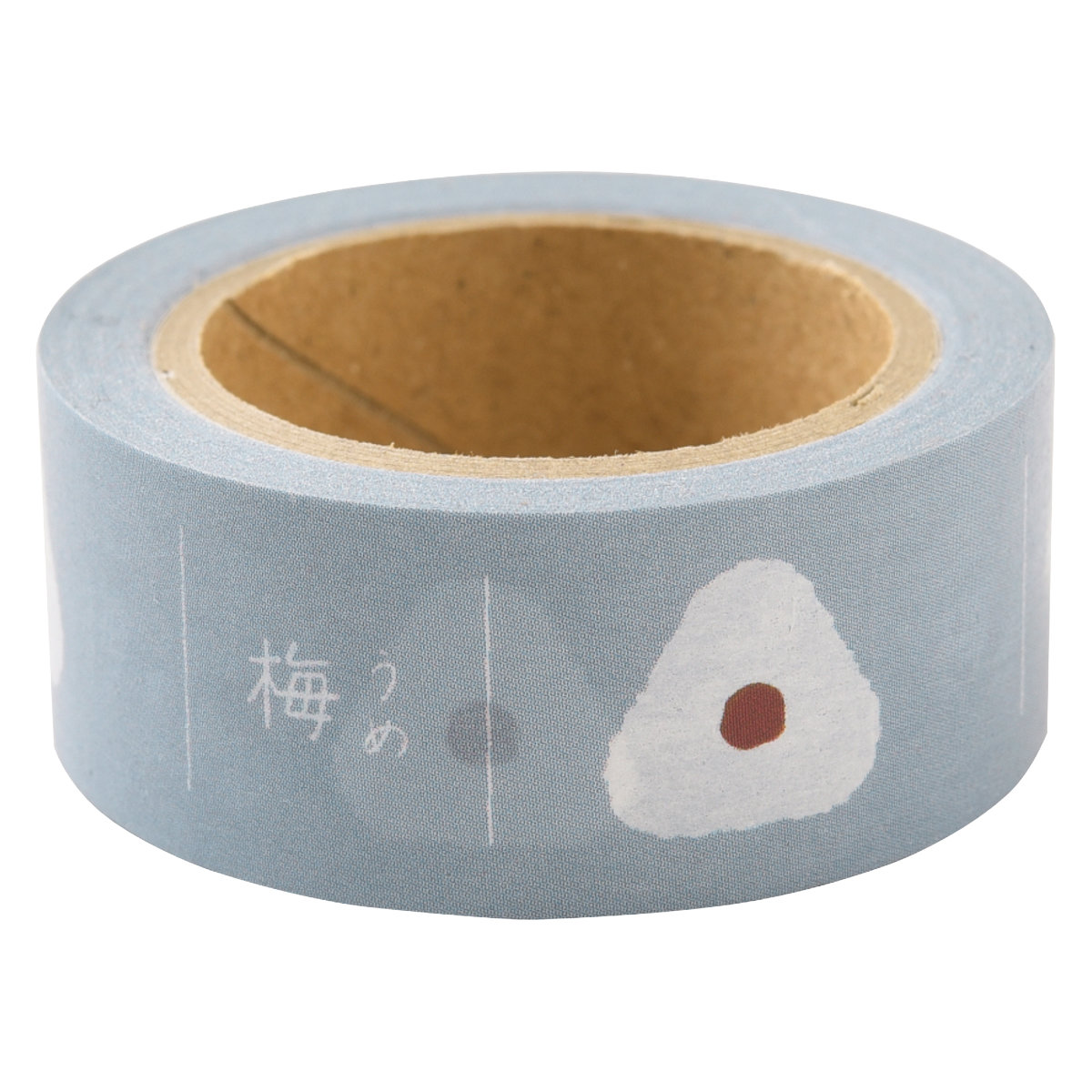 おにぎりに貼るマスキングテープ ( マスキングテープ 書ける 書き込める ペン 鉛筆 貼ってはがせる シール おにぎり お弁当 かわいい 手帳 デコレーション アレンジ おしゃれ 文房具 リメイク 手帳デコ ) 【梅】 梅