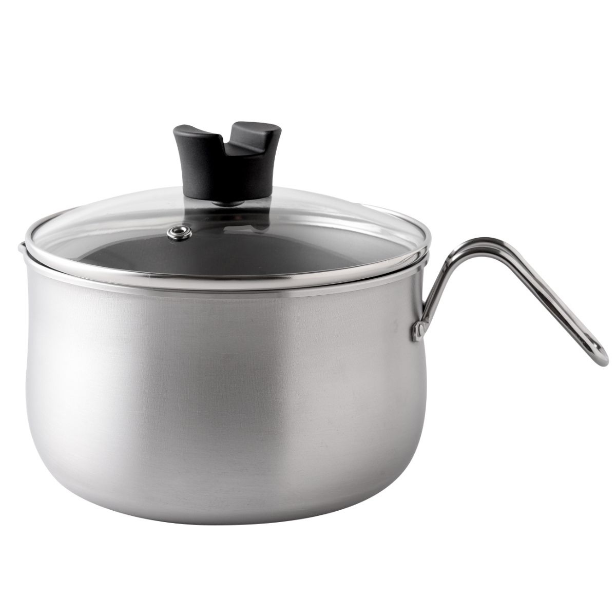 マルチポット 18cm IH対応 ステンレス製 逸品物創 ( ガス火対応 片手鍋 天ぷら鍋 片口鍋 ガラス蓋 ソースパン オール熱源対応 燕三条 2.9L 18センチ ステンレス鍋 片手なべ ケトル 揚げ鍋 万能 マルチ )