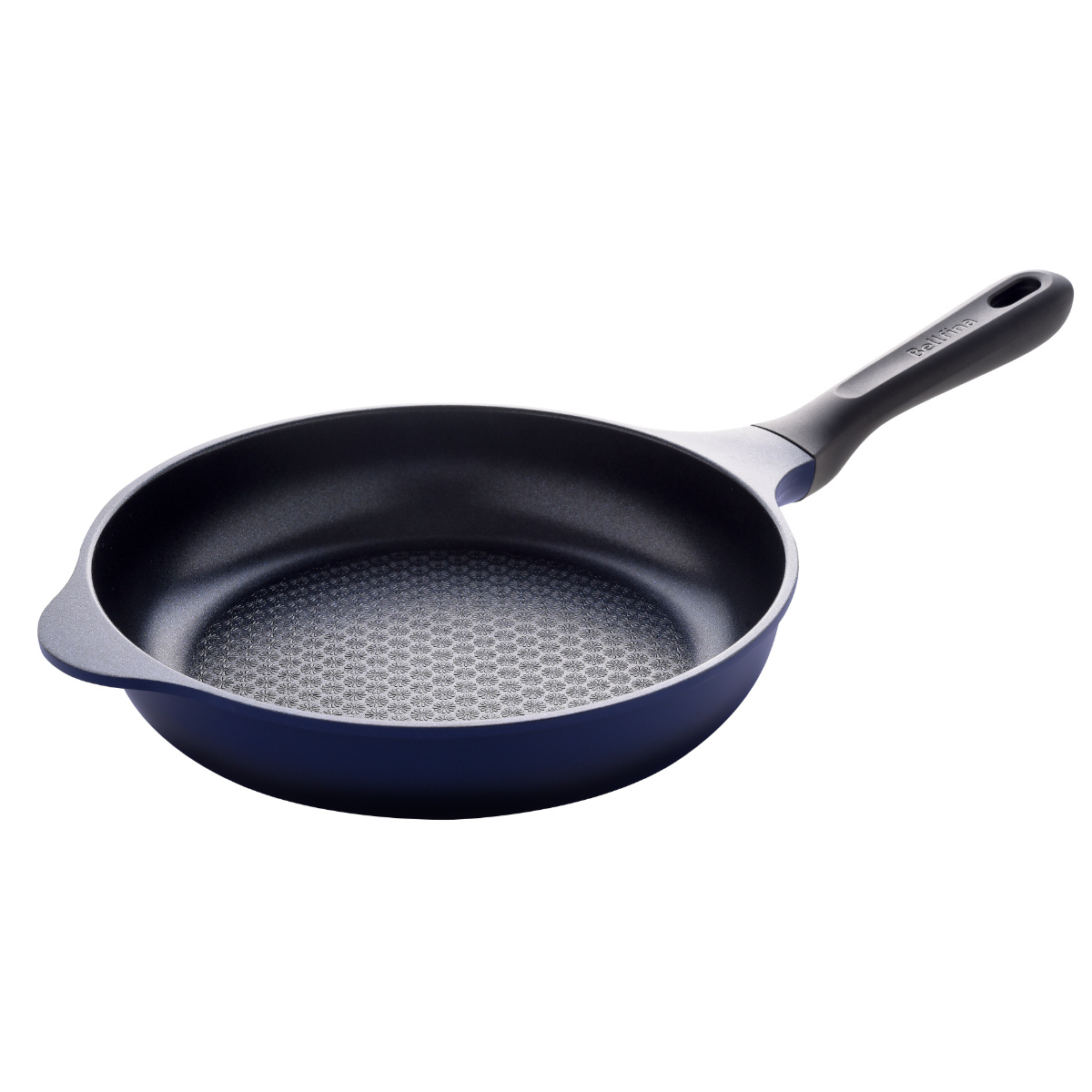 フライパン 24cm ガス火専用 ベルフィーナライト プレミアム 軽量 ( ガス火対応 炒め鍋 コーティング 軽い ふっ素加工 アルミフライパン 24センチ 浅型 いため鍋 アルミ製 エンボス加工 こびりつきにくい フッ素加工 )