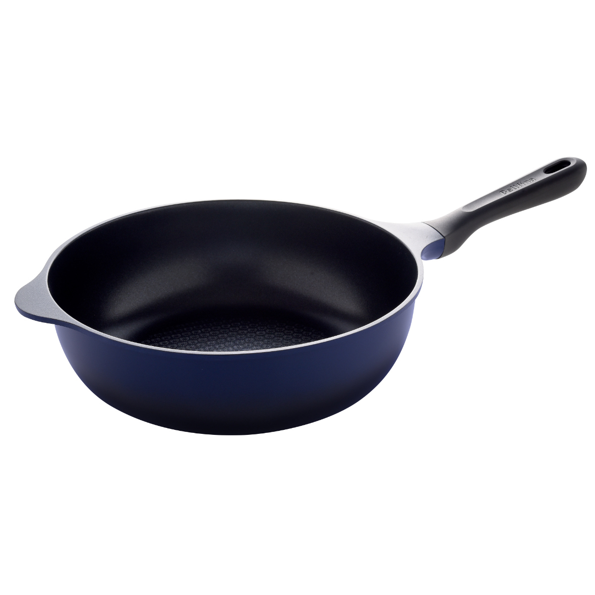 フライパン 28cm 深型 ガス火専用 ベルフィーナライト プレミアム 軽量 ( ガス火対応 炒め鍋 深型フライパン コーティング 軽い ふっ素加工 アルミフライパン 28センチ 片手鍋 いため鍋 アルミ製 エンボス加工 こびりつきにくい )