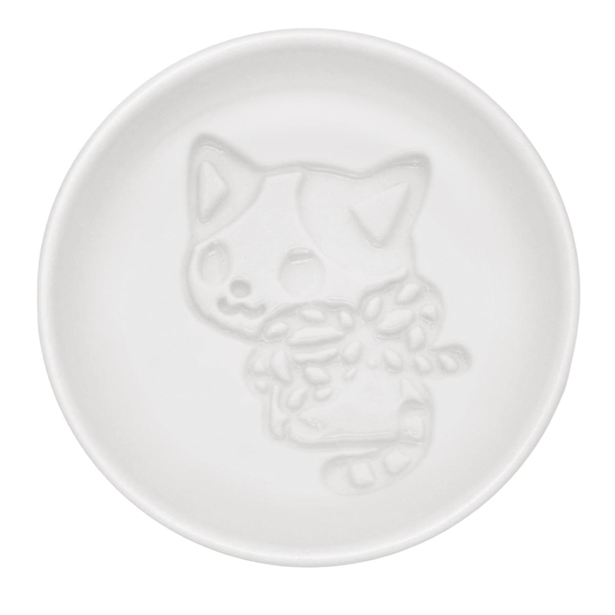 かぶきにゃんたろう 醤油皿 ( 皿 小皿 猫 ねこ ネコ しょうゆ 醬油 しょうゆ皿 かわいい キャラクター ) 【ふりむき】 ふりむき