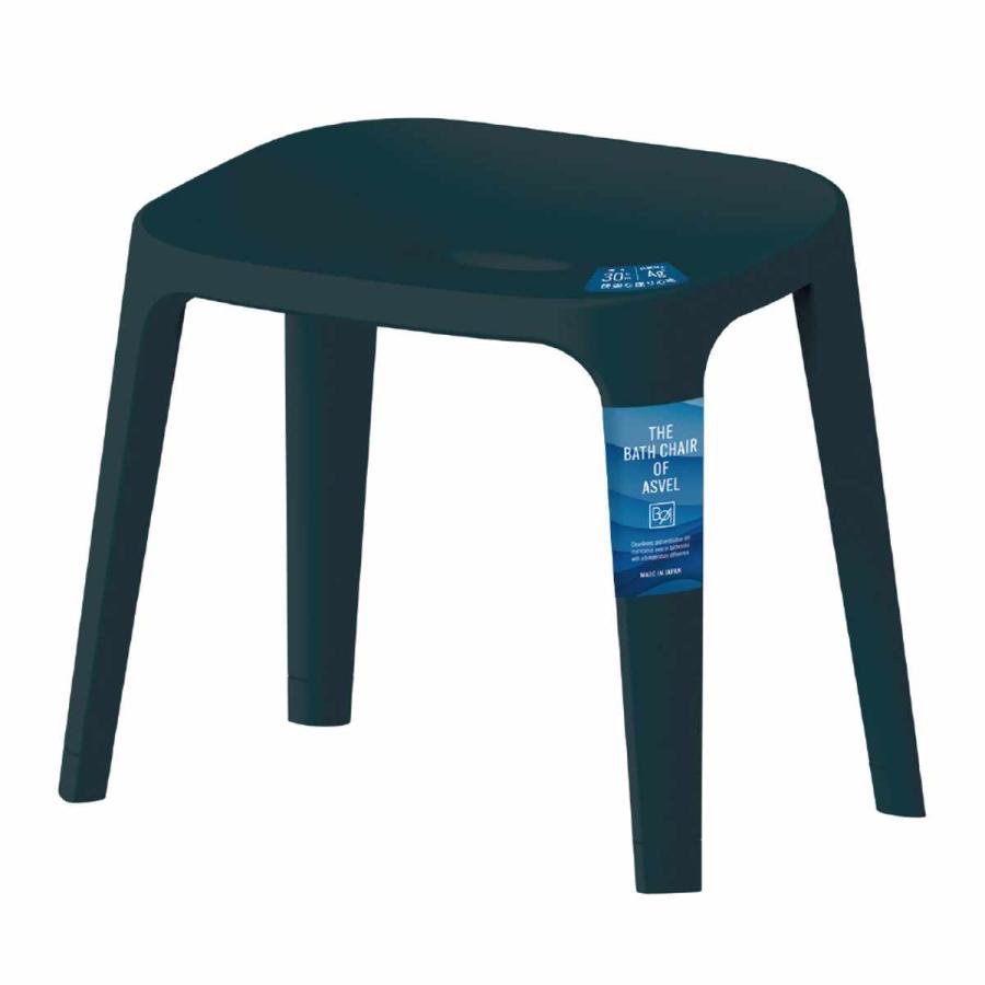 風呂椅子 バスチェアEX 30cm 銀イオン 日本製 ( 風呂いす バスチェア お風呂 腰掛け 座面高30 抗菌加工 風呂イス 椅子 4本脚 高さ30cm すべり止め ブラック ホワイト ベージュ グレー ) 【ブラック】 ブラック