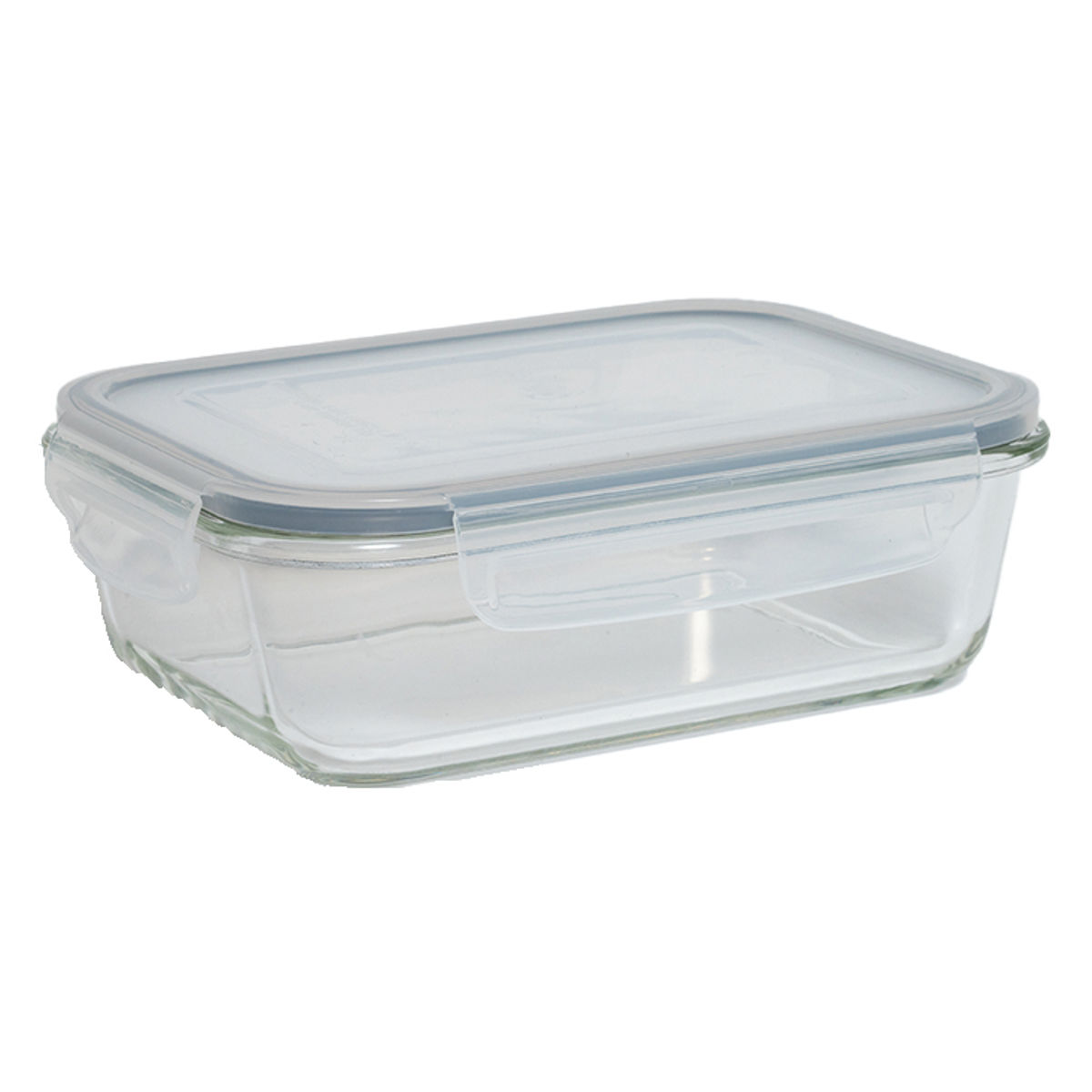 保存容器 1.03L ガラス保存容器 長角型 ( ガラス 食洗機対応 電子レンジ対応 オーブン対応 冷蔵 冷凍 作り置き 調理 4点ロック 密閉 透明 四角 角型 ストッカー 容器 パッキン付き 食品保存 お弁当 常備菜 おかず 中身がわかる )