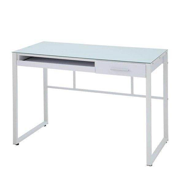 ガラスデスク 幅70cm ガラス天板 ブラック EDG-1979 ガラスデスク 幅70cm ガラス天板 ブラック EDG-1979