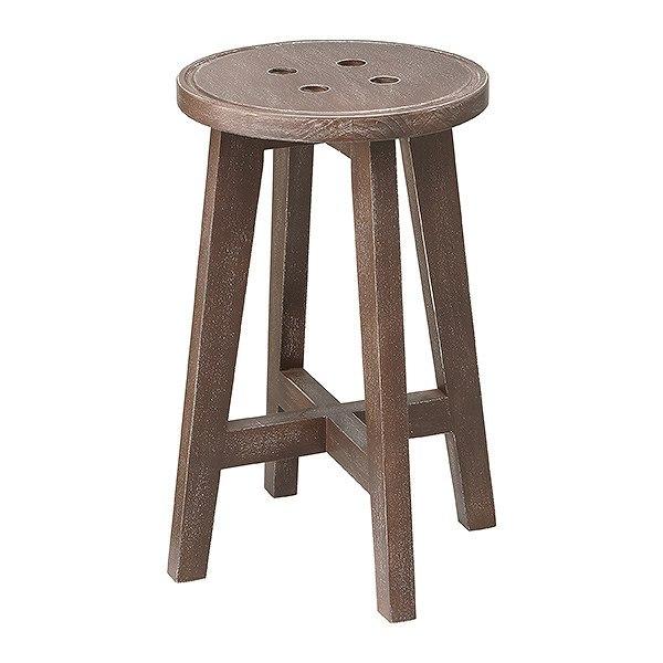 クリアランスセール 英国アンティーク木製スツール/丸イス椅子/チェア