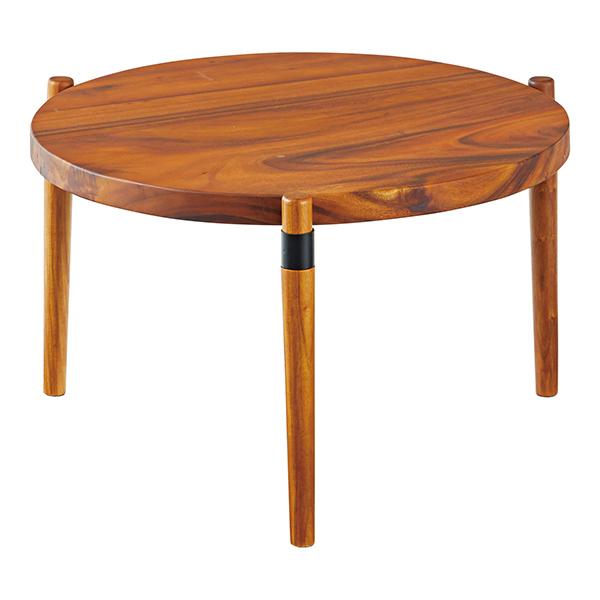 サイドテーブル 幅68.5cm 木製 天然木 モンキーポッド 円形 円型 丸型 カフェテーブル テーブル 机 つくえ （ ソファテーブル  ベッドサイドテーブル 小さい 木製テーブル ナイトテーブル ミニテーブル リビング おしゃれ ）
