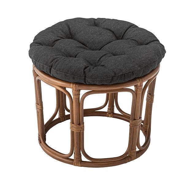 籐 スツール クッション座面付 ラタンチェア マシュー 座面高