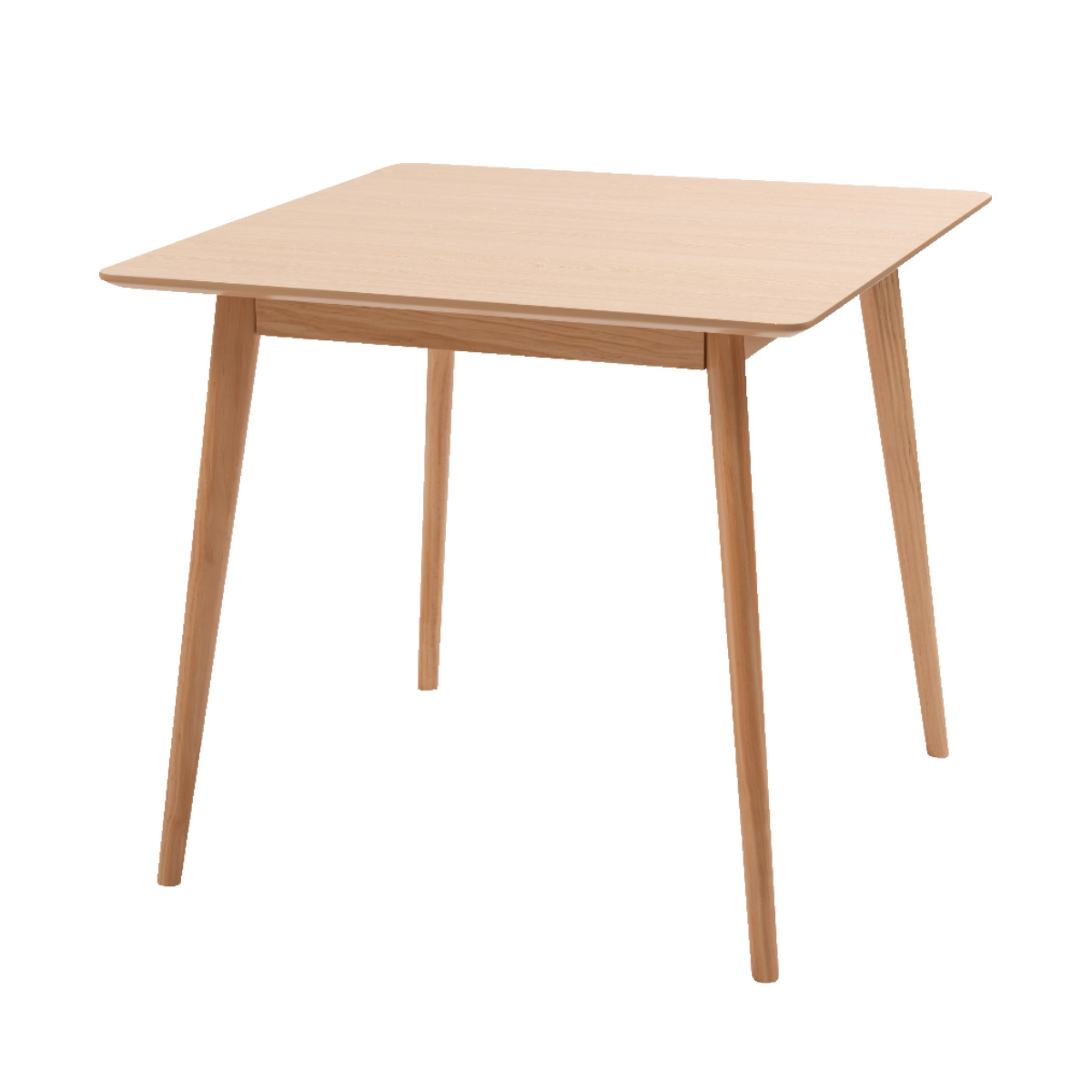 ダイニングテーブル 幅80cm 正方形 木目調 ホワイト （ カフェテーブル