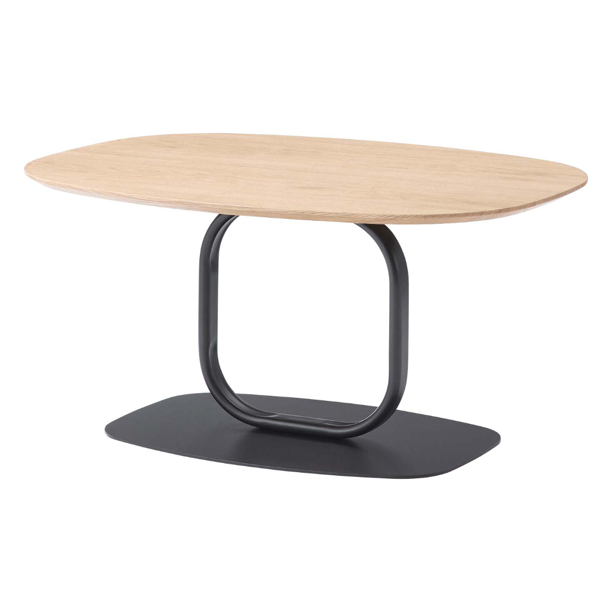 リビングテーブル 幅80×高さ41.5cm スチール脚 ( スチール 木目調 長方形 ローテーブル センターテーブル テーブル 異素材 スタイリッシュ モダン シンプル ブラック ナチュラル ) 【ナチュラル】 ナチュラル