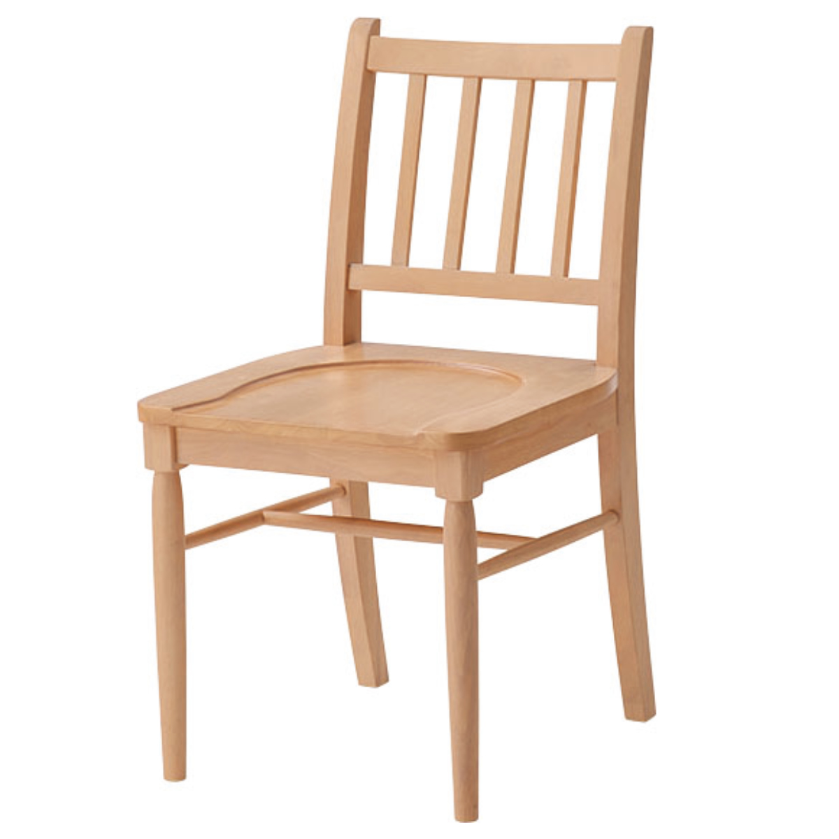 ダイニングチェア 座面高45cm フレンチカントリー風 ( 天然木 木製 ナチュラル カントリー調 チェア 椅子 食卓 ダイニング 可愛い 北欧 シンプル ) 【ナチュラル】 ナチュラル