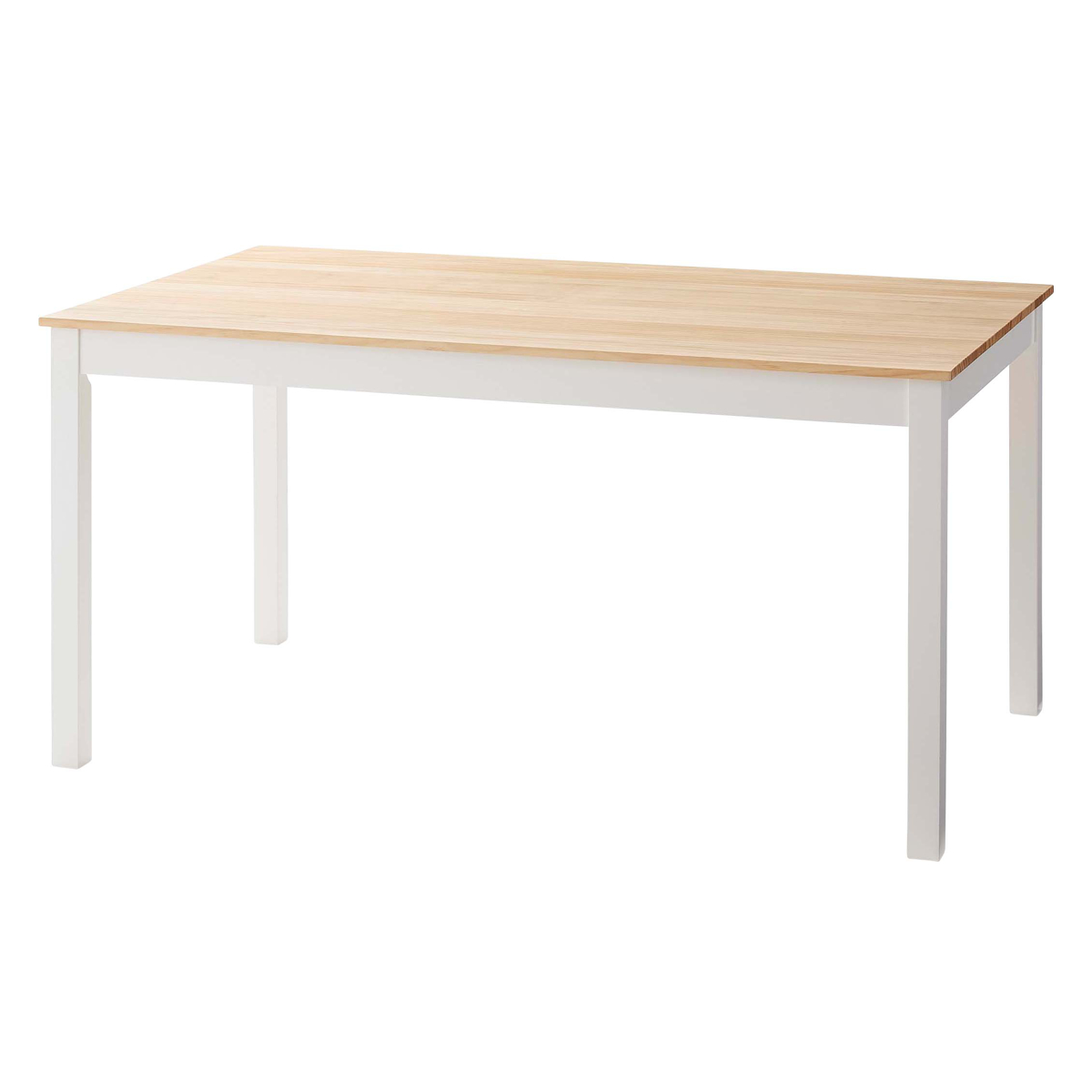 ダイニングテーブル 幅135cm ( 4人掛け 食卓 ダイニング テーブル 木製 天然木 長方形 四角 カントリー調 北欧 ナチュラル )